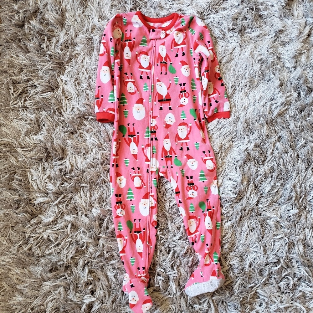 Carter's Holiday Christmas Santa Onesie Pajamas